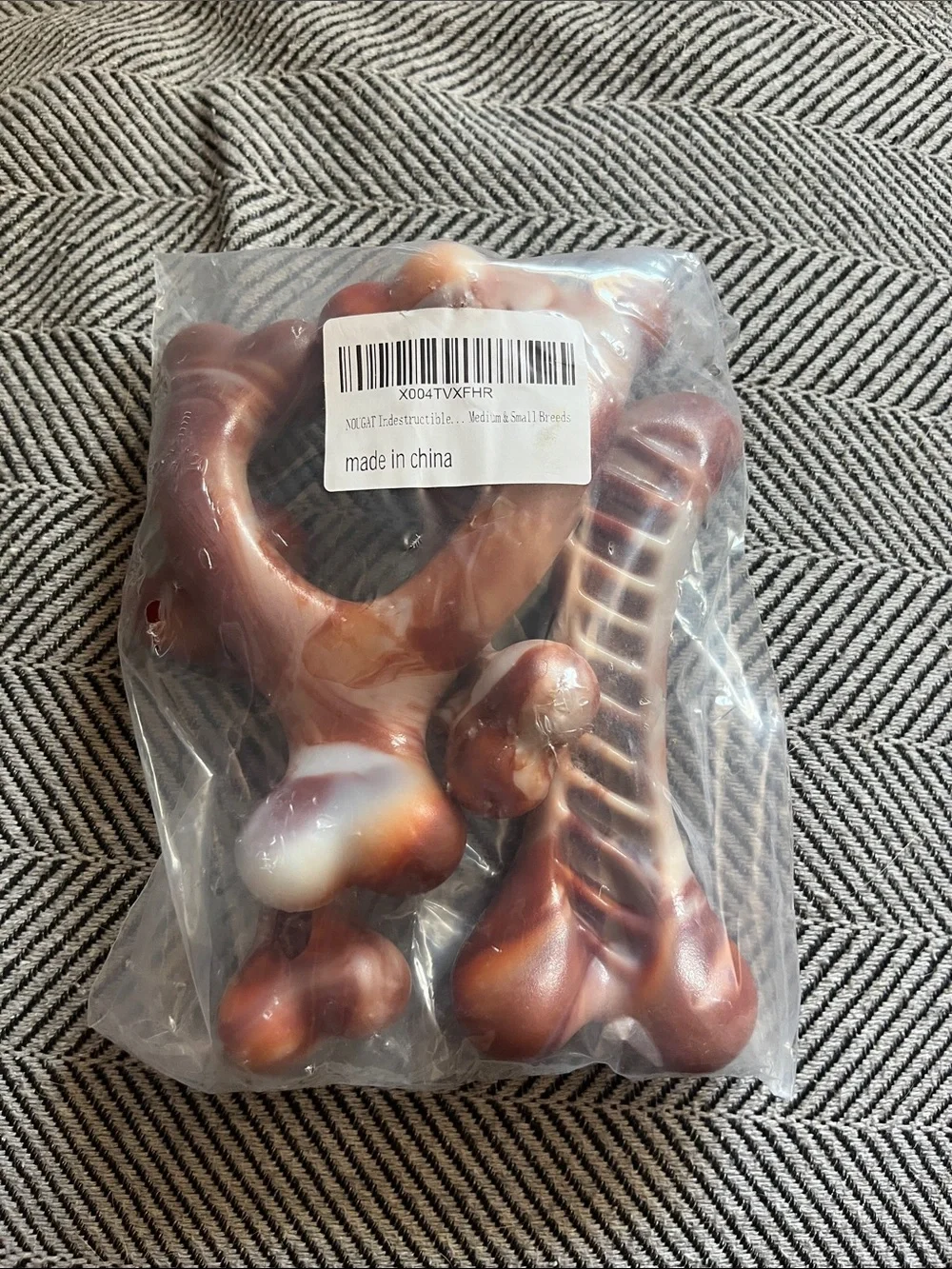NEW Dog chew Toys 3 Pack Dog Toys for Aggressive Chewers, bacon smell.